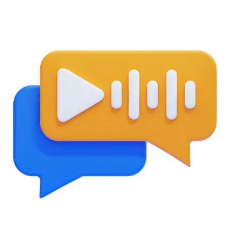 Voice Message  3D Icon