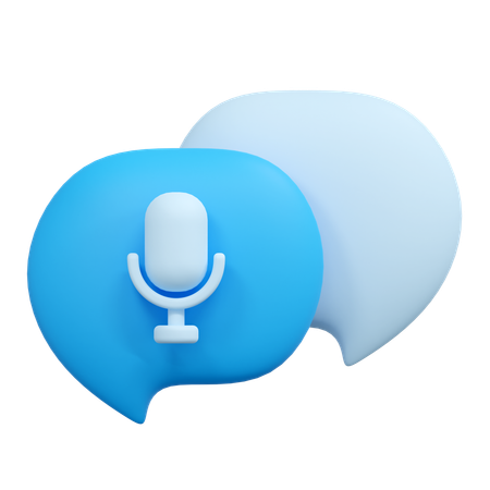 Voice message  3D Icon