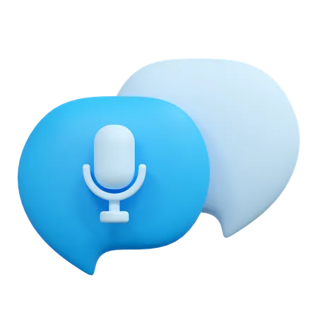 Voice message  3D Icon