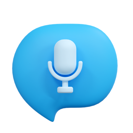 Voice message  3D Icon