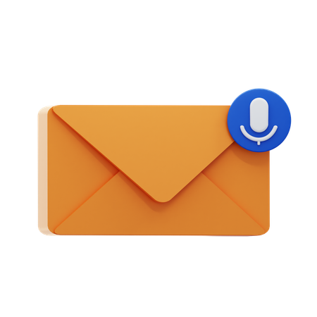 Voice Message  3D Icon