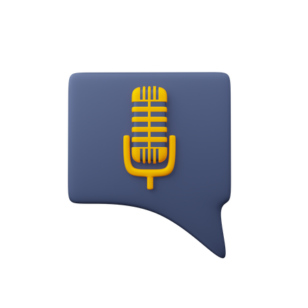 Voice Message  3D Icon