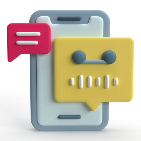 Voice Message  3D Icon