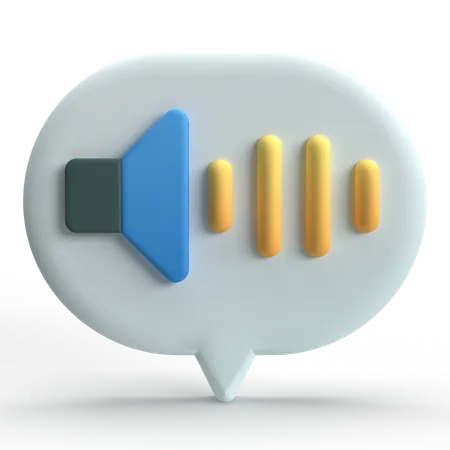Voice Message  3D Icon