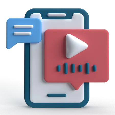 Voice Message  3D Icon