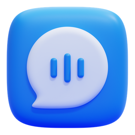 Voice Message  3D Icon
