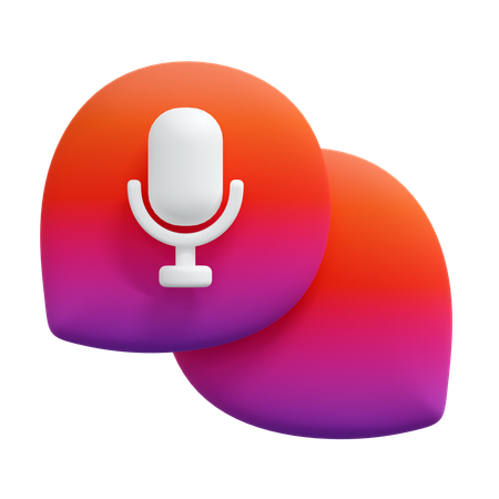 Voice Message  3D Icon