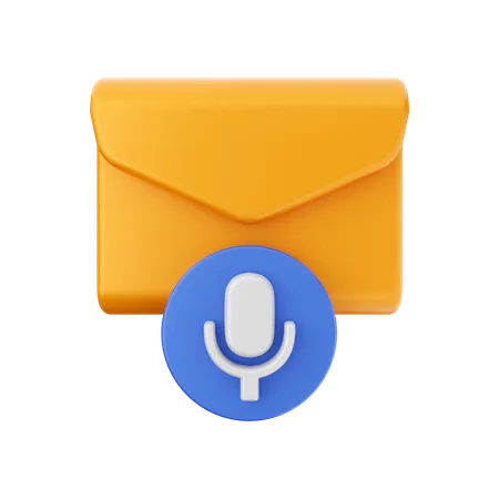 Voice Message  3D Illustration