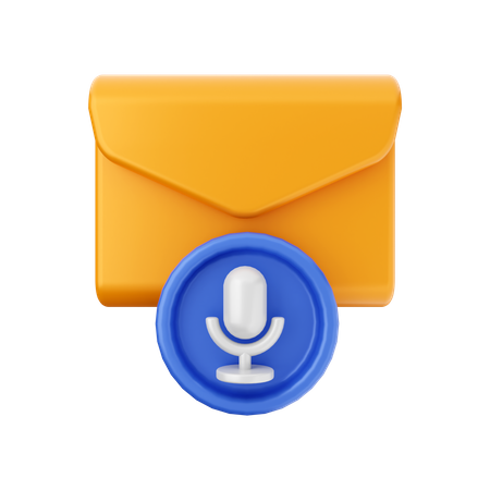 Voice Message  3D Illustration