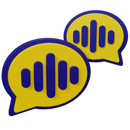 音声メモ  3D Icon