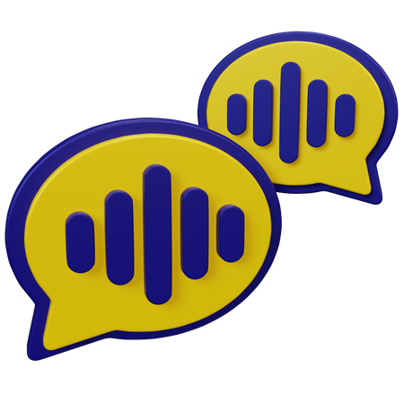 Voice Note  3D Icon