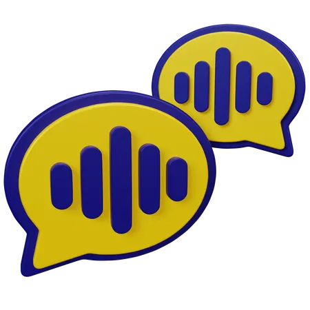 Voice Note  3D Icon
