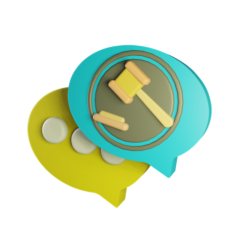 Voice Of Law  3D Icon