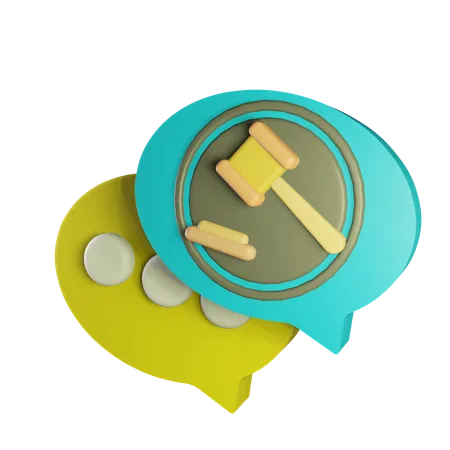 Voice Of Law  3D Icon