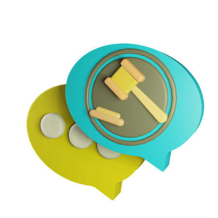 Voice Of Law  3D Icon