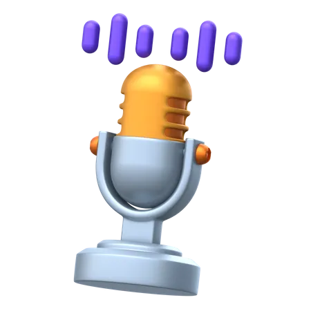 Voice Recognition 3 D Icon Pack 3D Icon