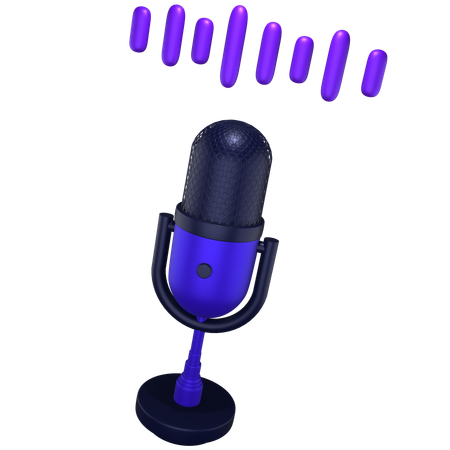 Voice Recognition  3D Icon