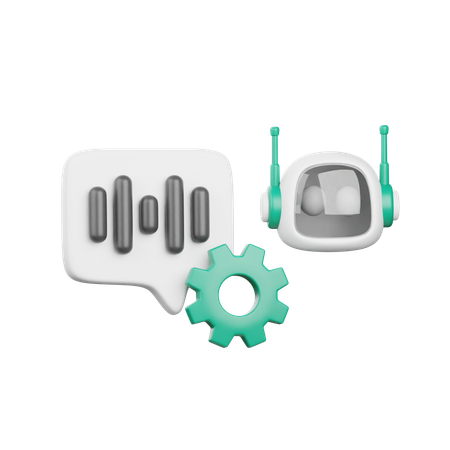 Voice Recognition  3D Icon