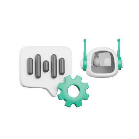 Voice Recognition  3D Icon