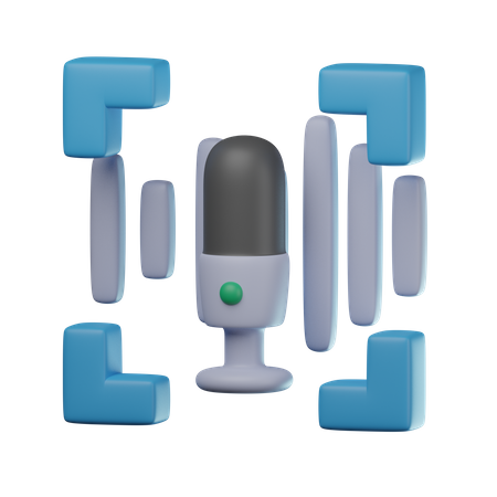 Voice Recognition  3D Icon