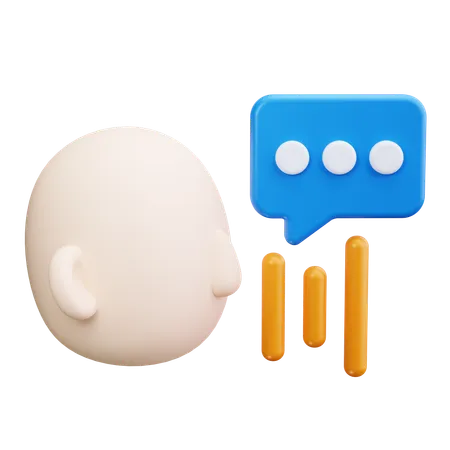 Voice recognition  3D Icon