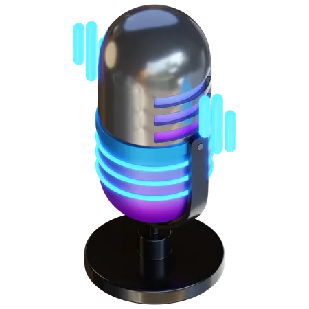 Voice Recognition  3D Icon