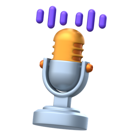 Voice Recognition  3D Icon