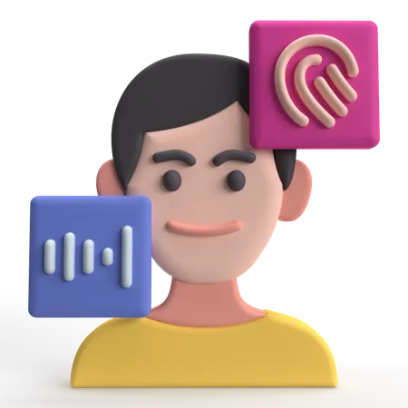 Voice Recognition  3D Icon