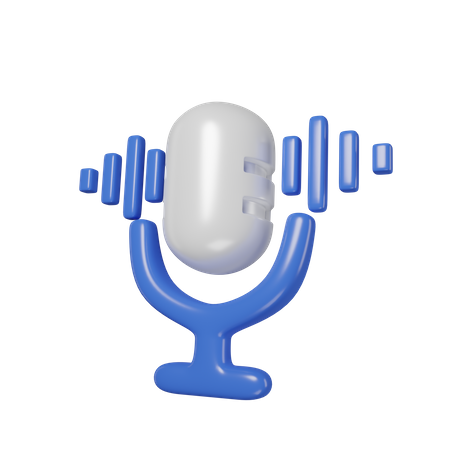 Voice Recognition  3D Icon