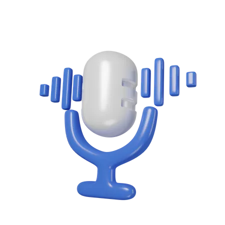 Voice Recognition  3D Icon