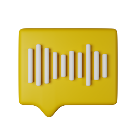 Voice Recognition  3D Icon