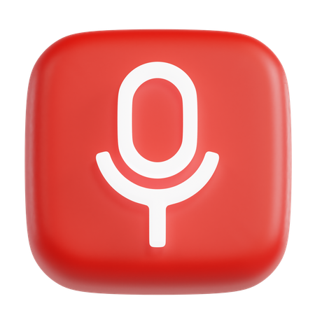 Voice Record  3D Icon