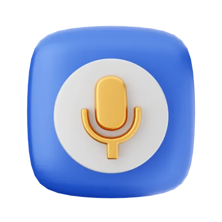 Voice Record  3D Icon