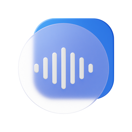 Voice Record  3D Icon