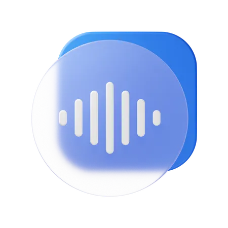 Voice Record  3D Icon