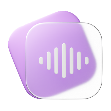 Voice Record  3D Icon