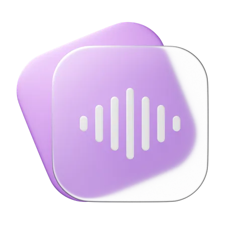 Voice Record  3D Icon