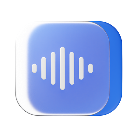 Voice Record  3D Icon