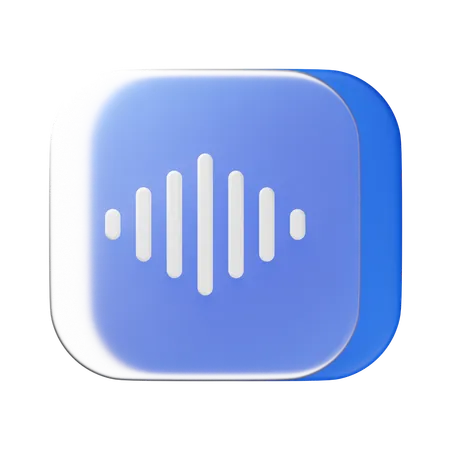 Voice Record  3D Icon