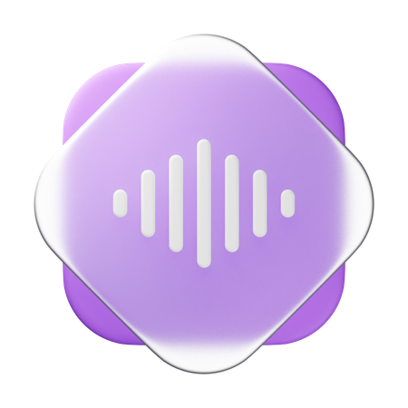 Voice Record  3D Icon