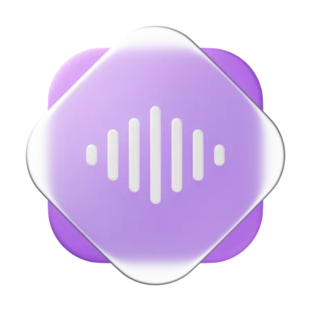 Voice Record  3D Icon