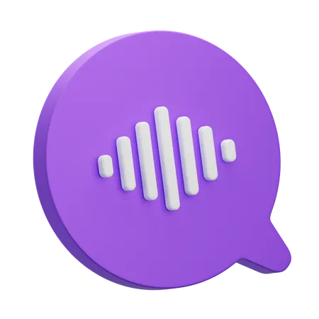 Voice Record  3D Icon