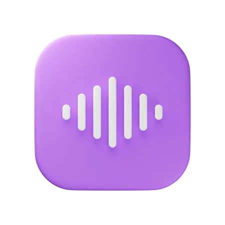 Voice Record  3D Icon