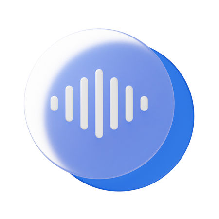 Voice Record  3D Icon