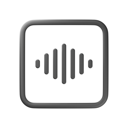 Voice Record  3D Icon
