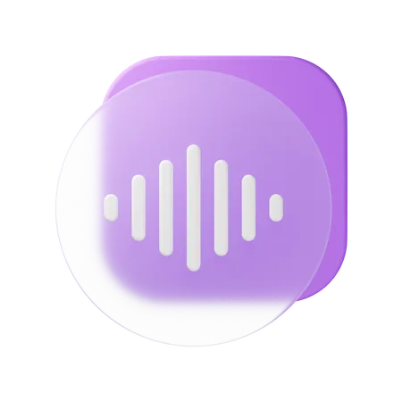 Voice Record  3D Icon