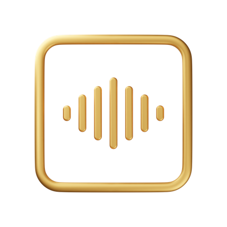 Voice Record  3D Icon