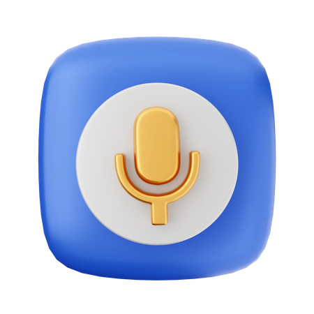 Voice Record  3D Icon