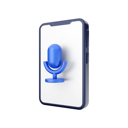 Voice Record  3D Illustration