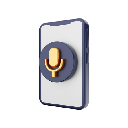 Voice Record  3D Illustration